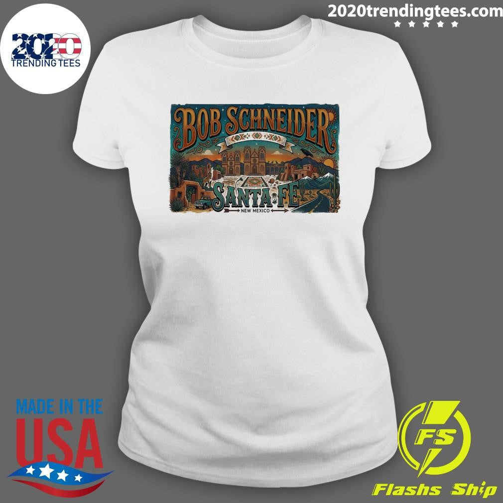 Bob Schneider June 4 2026 Santa Fe Railyard Plaza in Santa Fe New Mexico Shirt