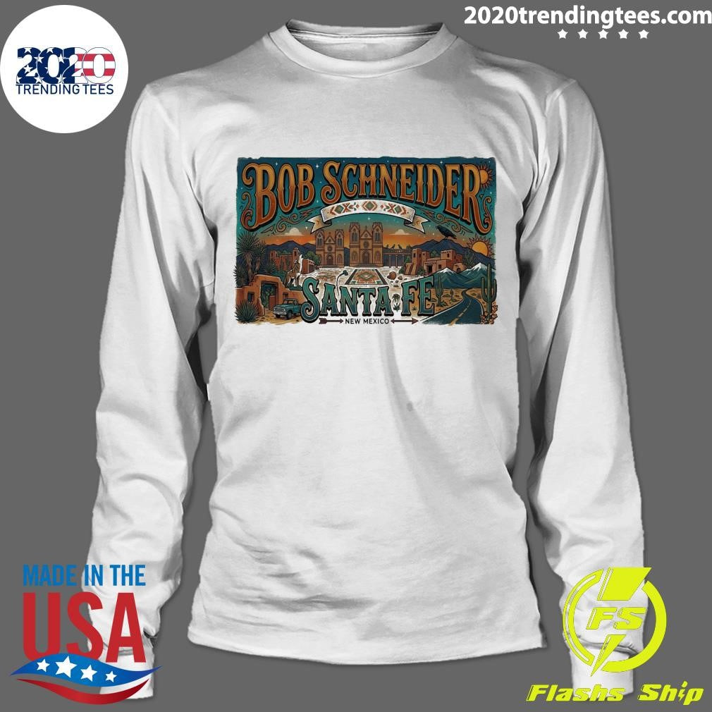 Bob Schneider June 4 2026 Santa Fe Railyard Plaza in Santa Fe New Mexico Shirt
