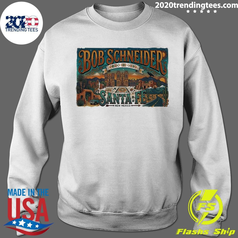Bob Schneider June 4 2026 Santa Fe Railyard Plaza in Santa Fe New Mexico Shirt