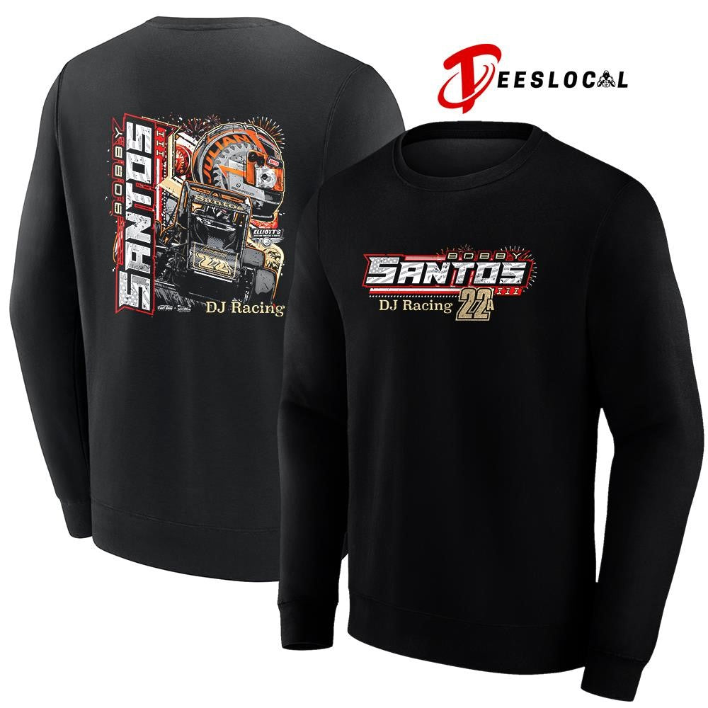 Bobby Santos DJ racing graphic shirt