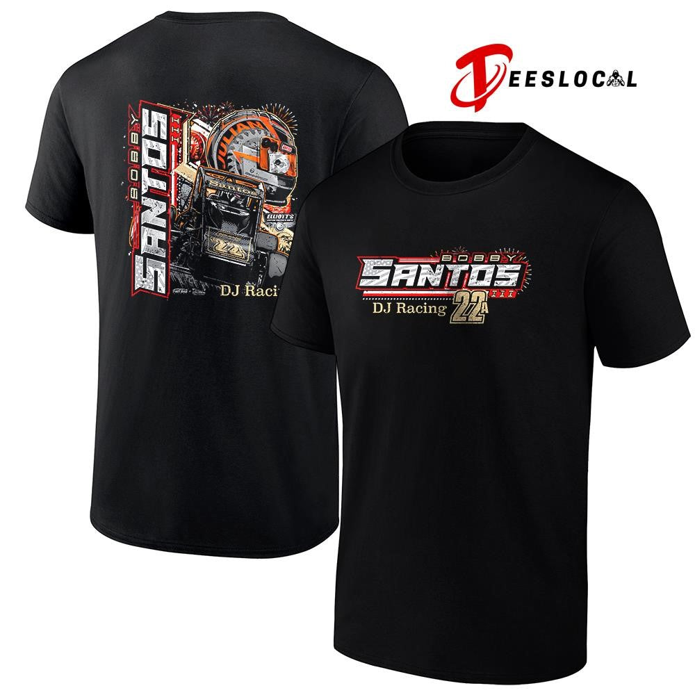 Bobby Santos DJ racing graphic shirt