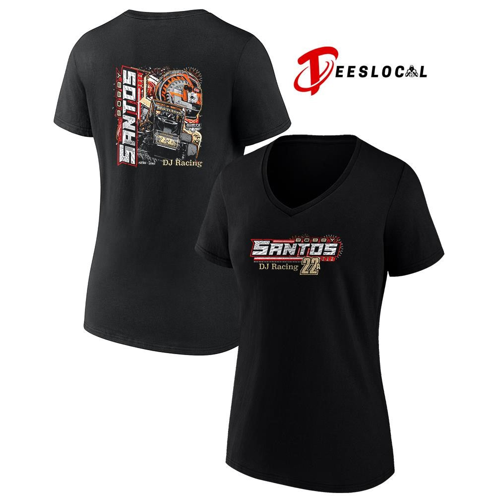 Bobby Santos DJ racing graphic shirt