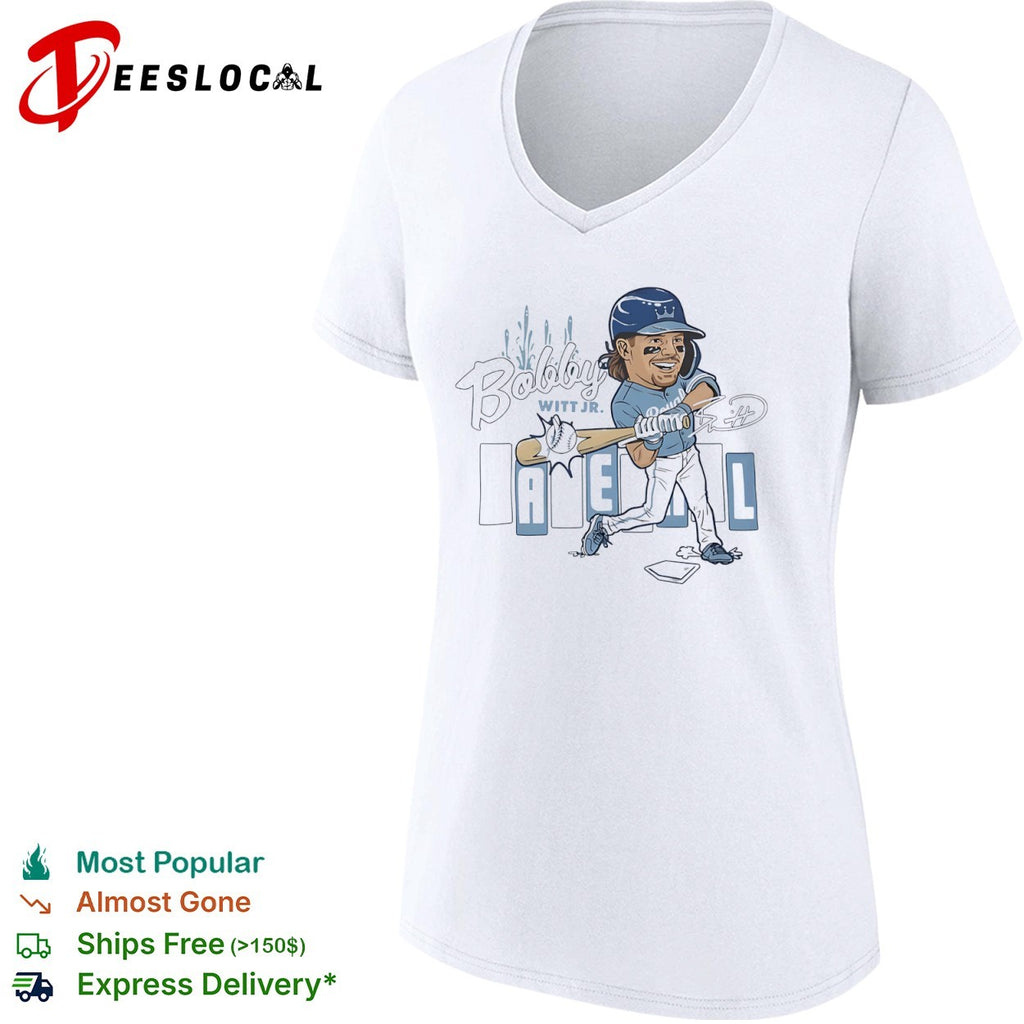 Bobby Witt Jr Kansas City Royals MLB Cartoon Player Shirt