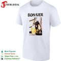 Bon Iver Cat Graphic shirt