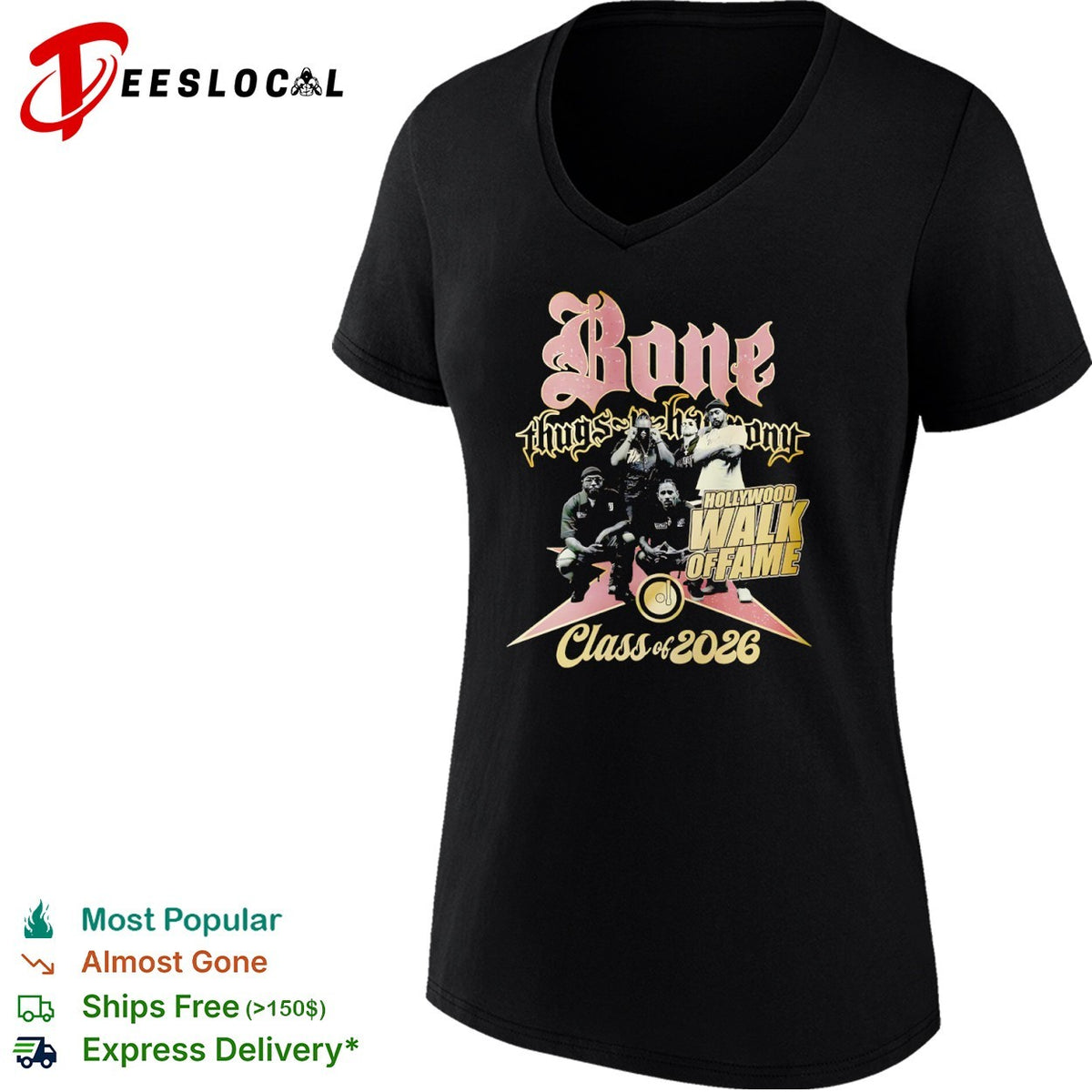 Bone Thugs N Harmony Hollywood Walk of Fame Class of 2026 shirt