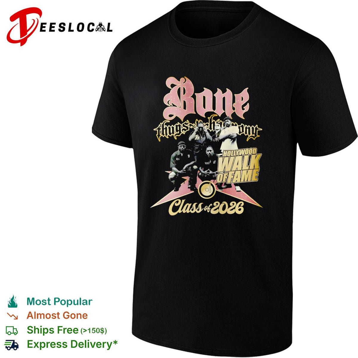Bone Thugs N Harmony Hollywood Walk of Fame Class of 2026 shirt