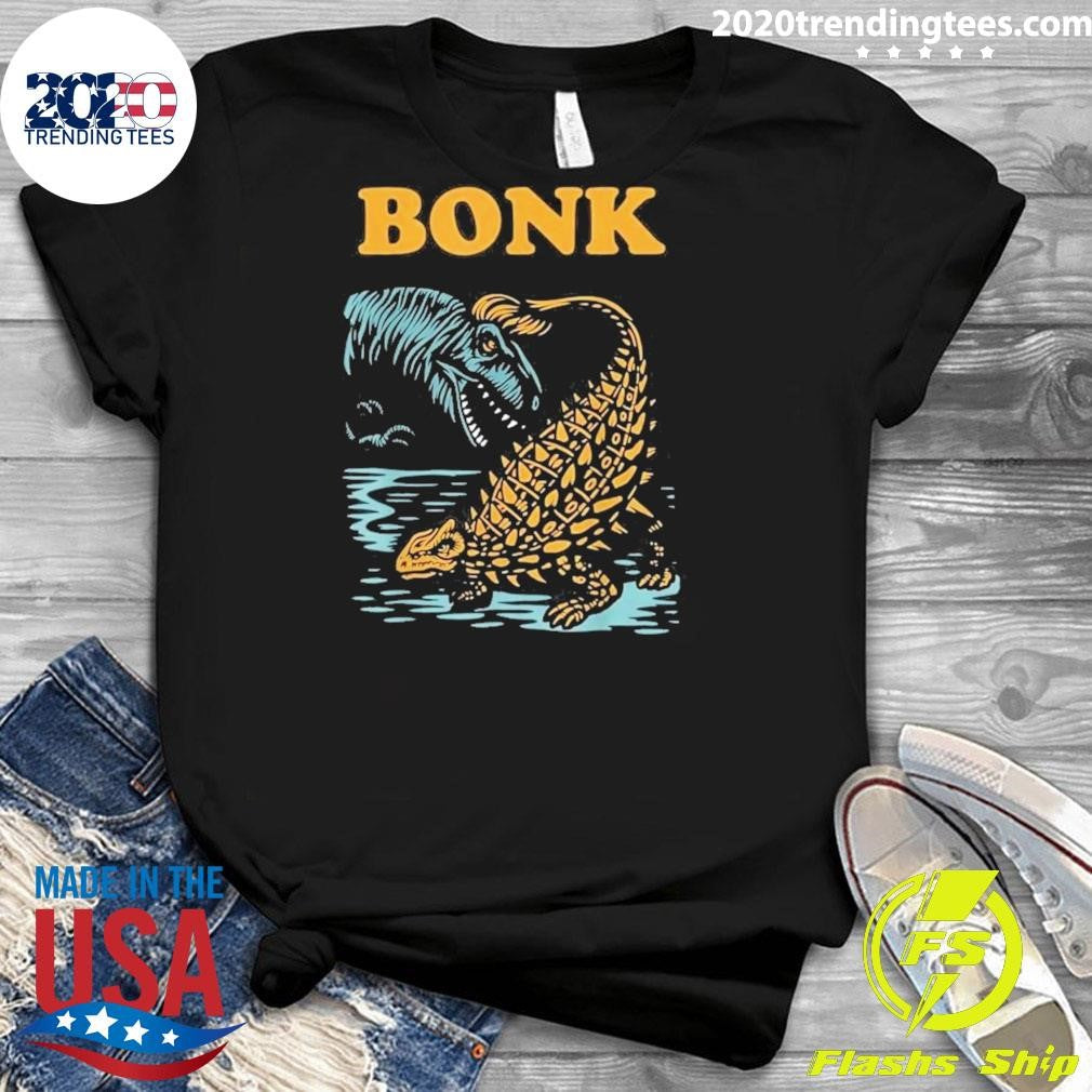 Bonk Dinosaur Funny Prehistoric Humor Shirt