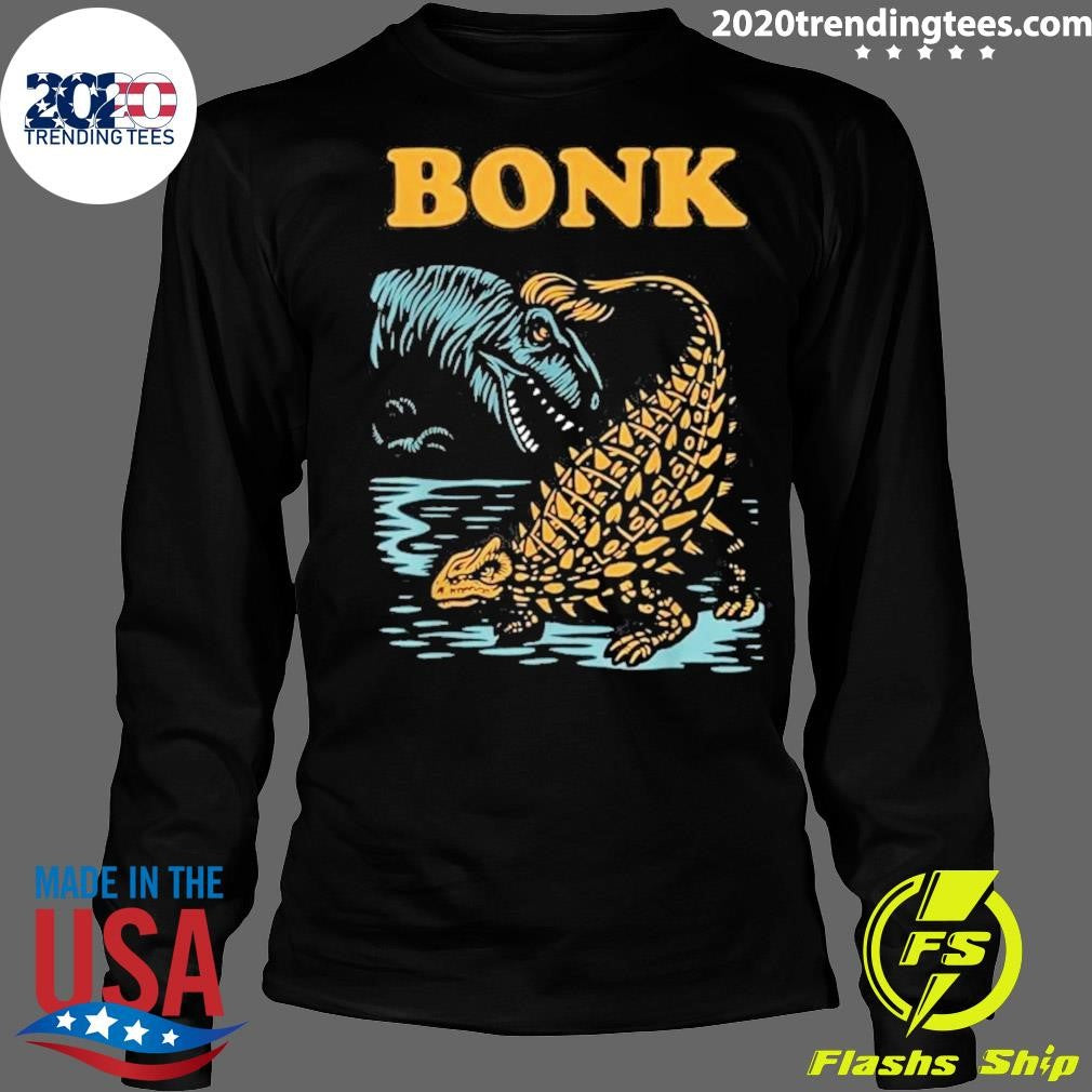 Bonk Dinosaur Funny Prehistoric Humor Shirt