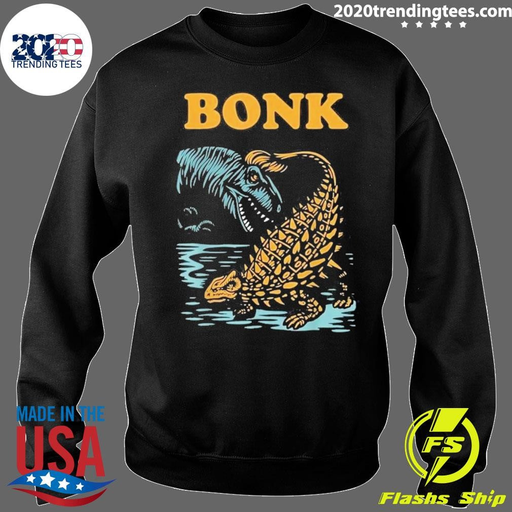 Bonk Dinosaur Funny Prehistoric Humor Shirt