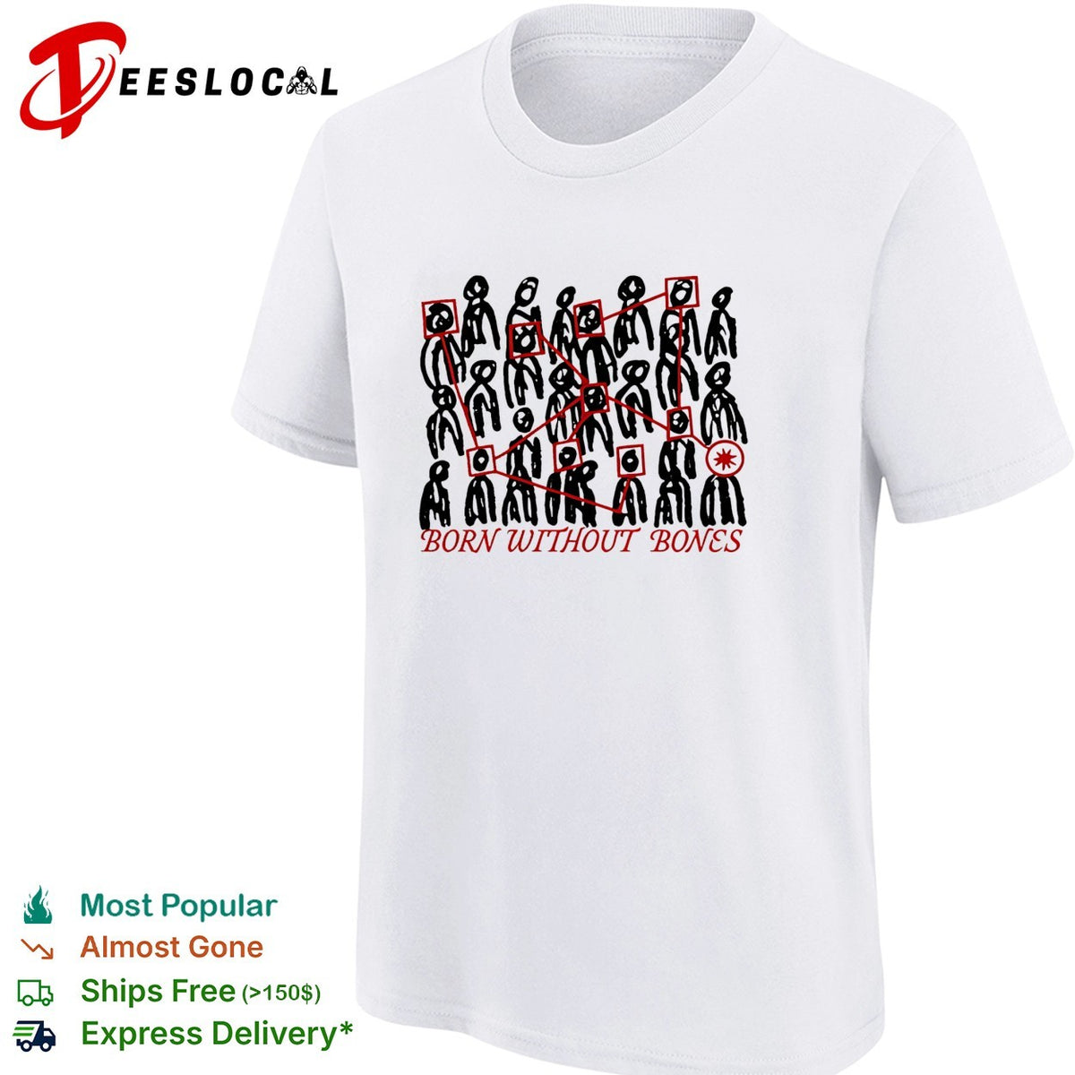 Born Without Bones Tour 2026 shirt