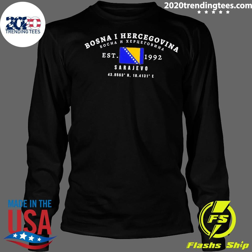 Bosnia I Hercegovina Bocha H Xepuerobnha Sarajevo Est 1992 Shirt