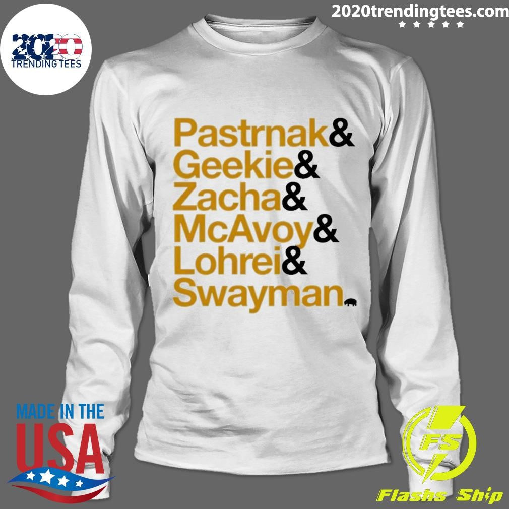 Boston Bruins Hockey Team Pastrnak Geekie Zacha Mcavoy Lohrei Swayman Shirt