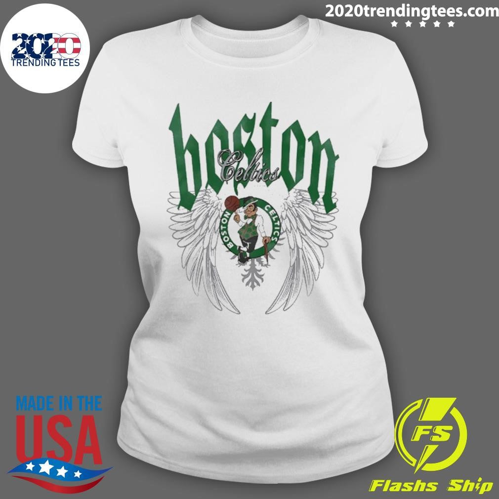 Boston Celtics Basketball Old English Shirt