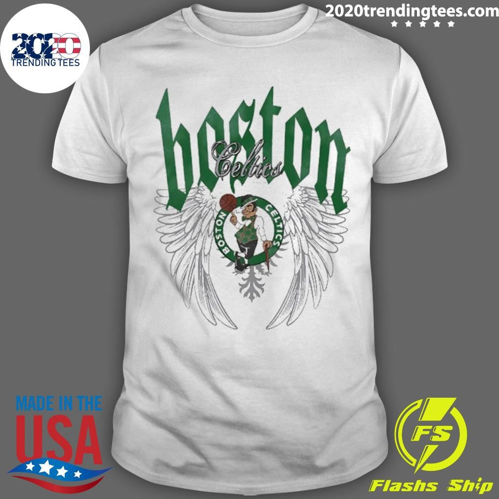 Boston Celtics Basketball Old English Shirt