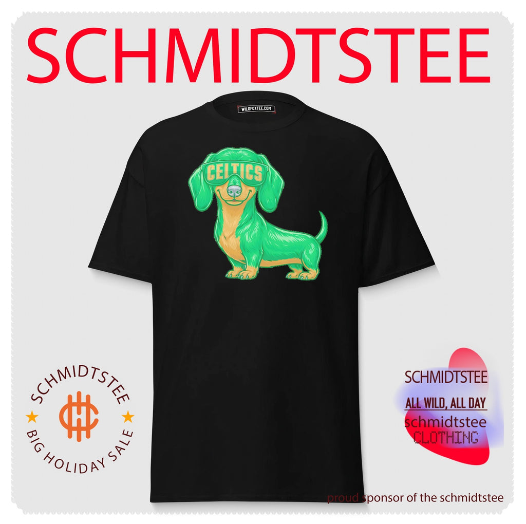 Boston Celtics Dachshund Dog cartoon shirt