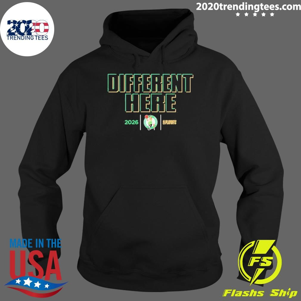 Boston Celtics Different Here 2026 Nba Playoffs Shirt