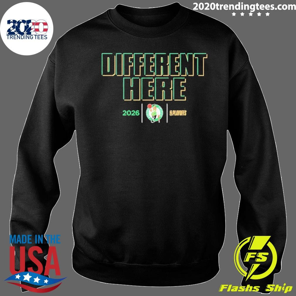 Boston Celtics Different Here 2026 Nba Playoffs Shirt