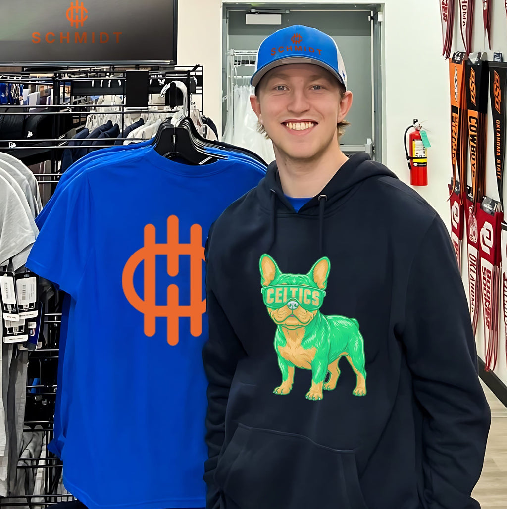 Boston Celtics French Bulldog cartoon shirt