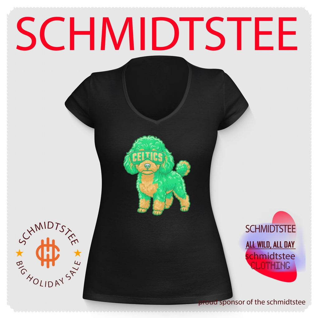 Boston Celtics Teacup Poodle cartoon shirt