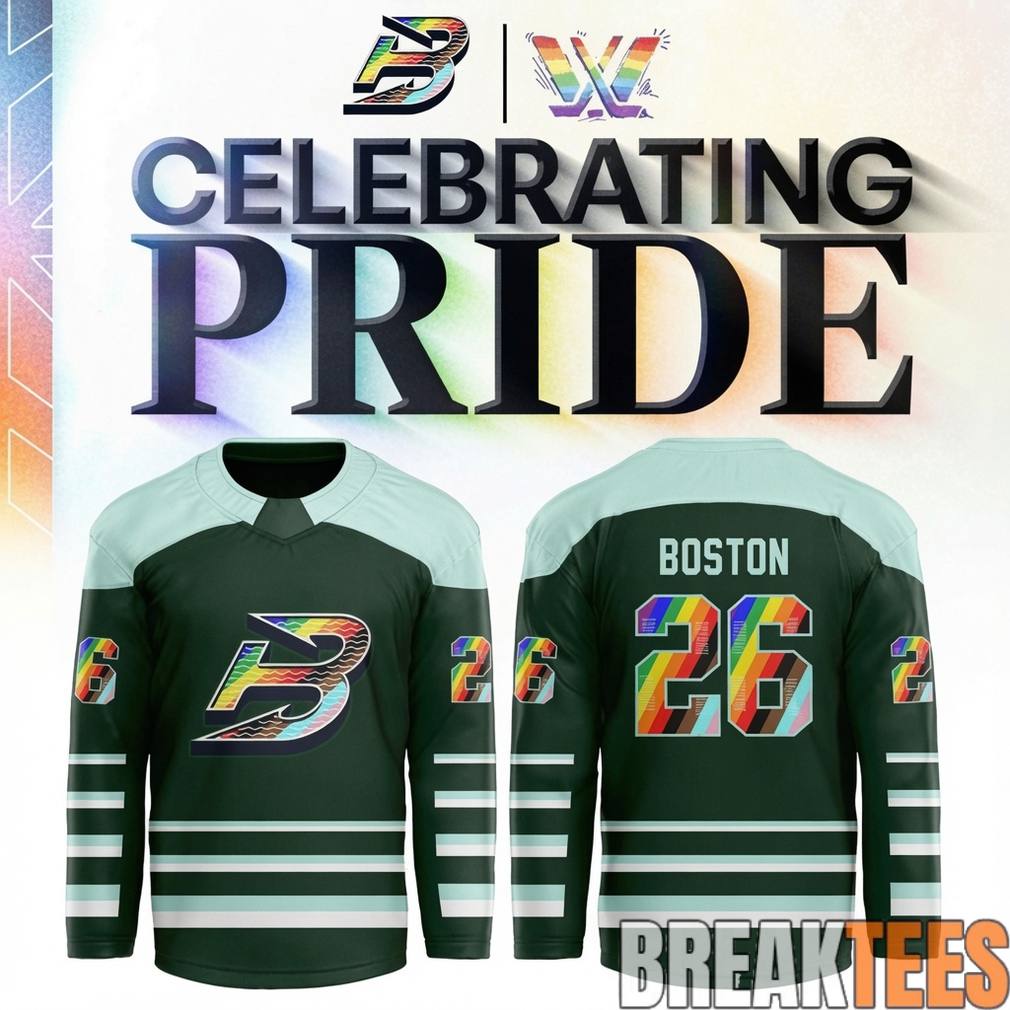 Boston Fleet Pride Month 2026 PWHL Game Custom Hockey Jersey