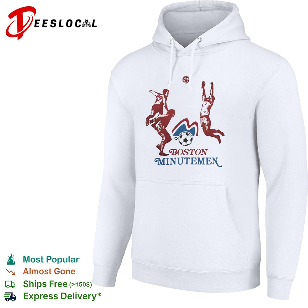 Boston Minutemen NASL Soccer Team Logo and Players shirt