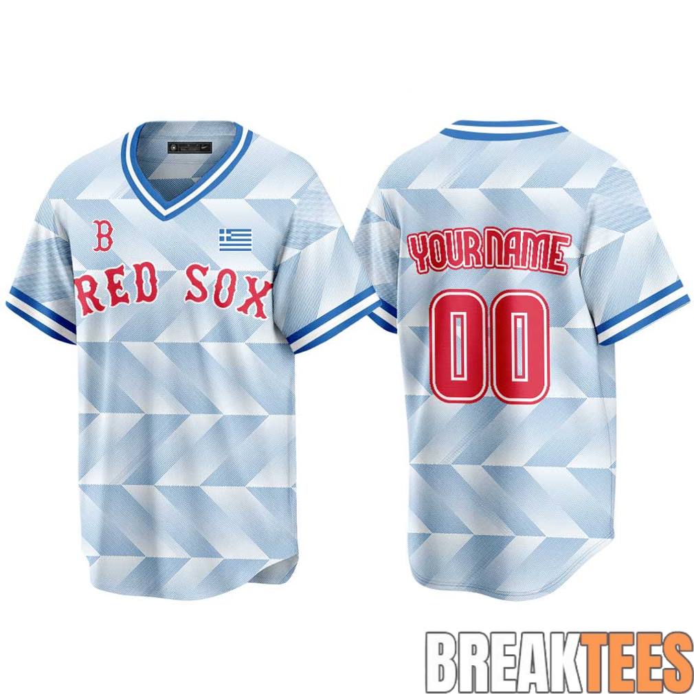 Boston Red Sox Greek American Celebration Night 2026 Custom Jersey