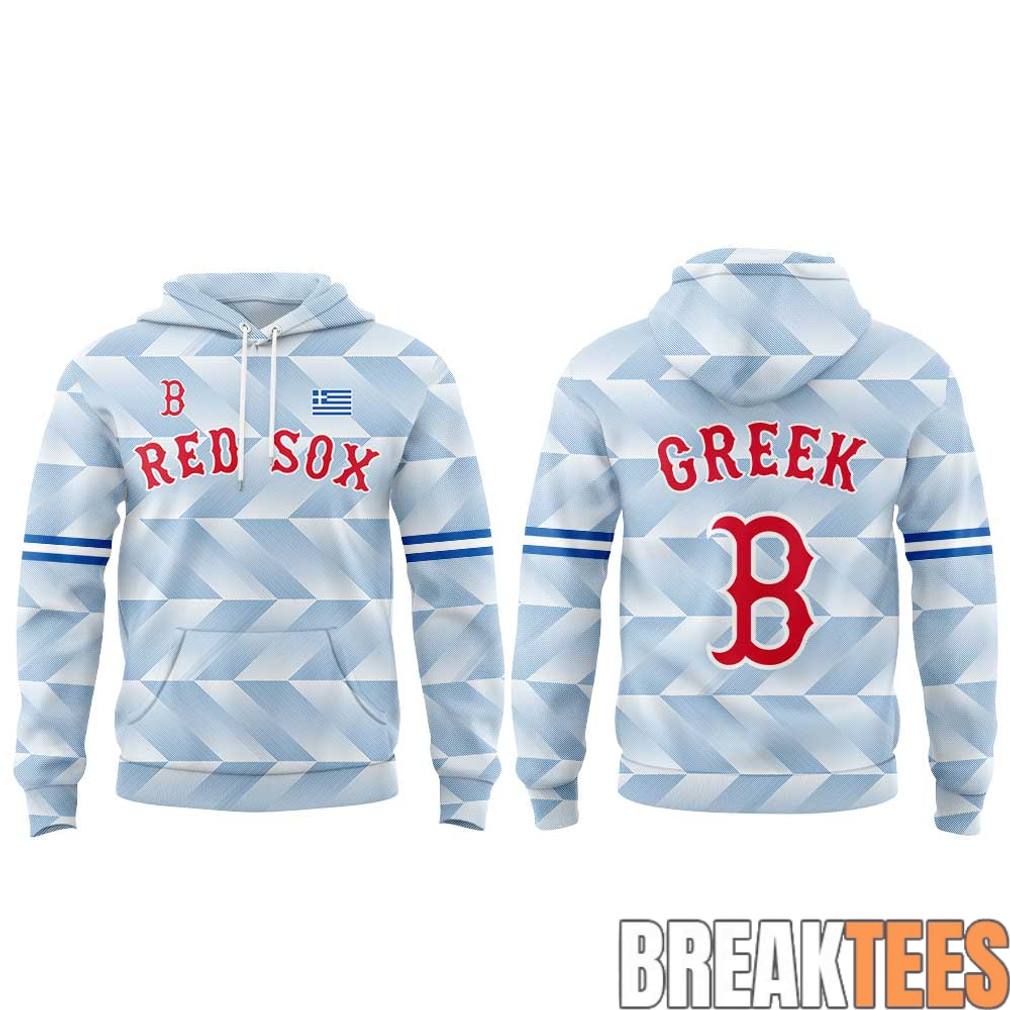 Boston Red Sox Greek American Celebration Night 2026 Special Hoodie