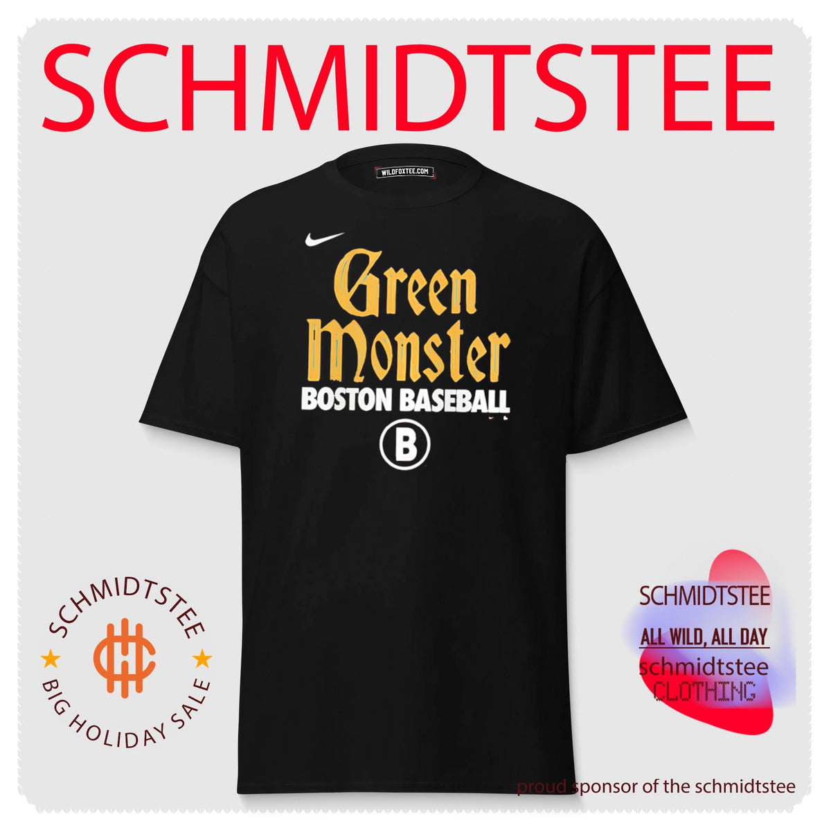Boston Red Sox Green Monster Handwriting Club shirt