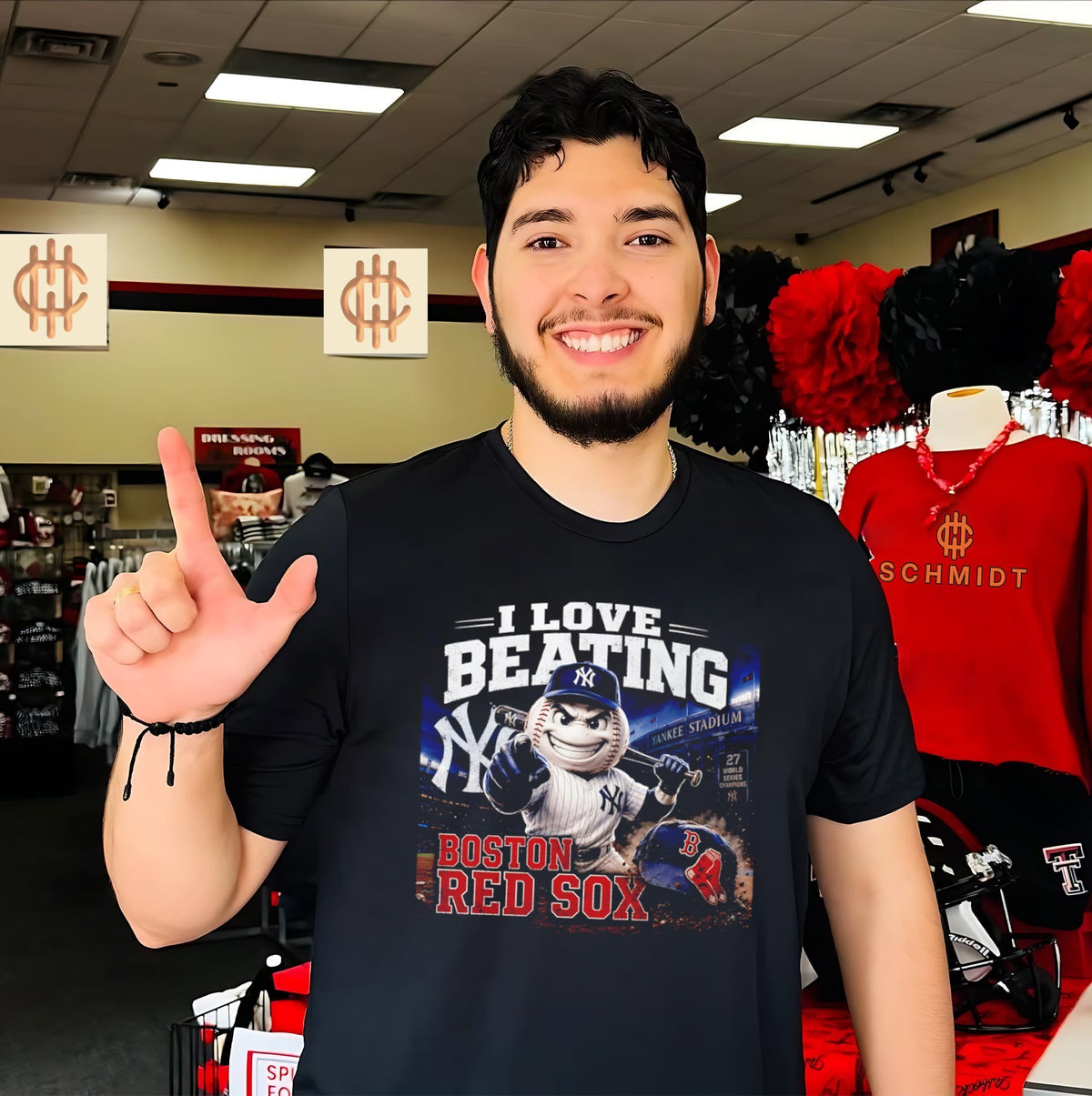 Boston Red Sox I love Beating mascot shirt