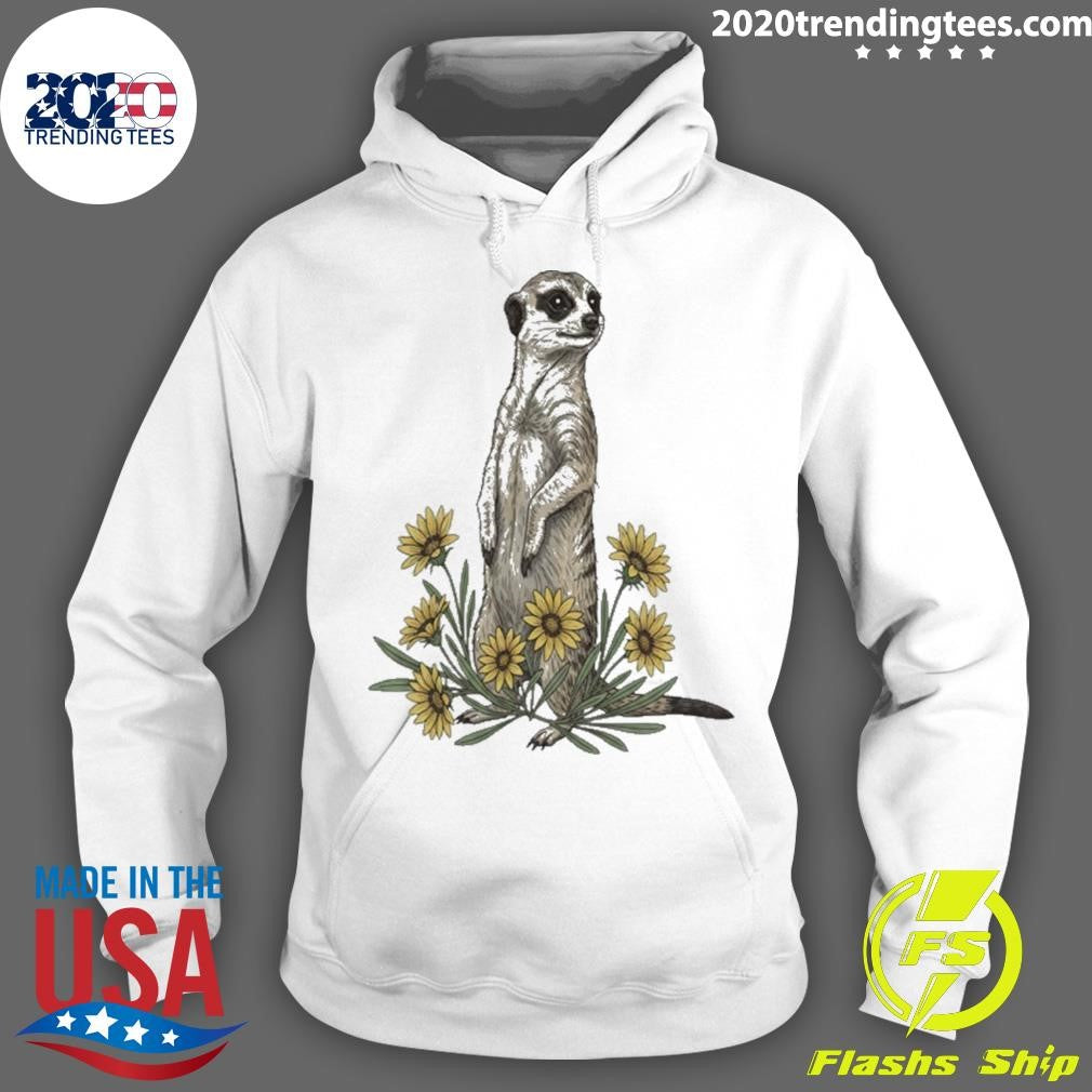 Botanical Meerkat And Daisy Nature Shirt