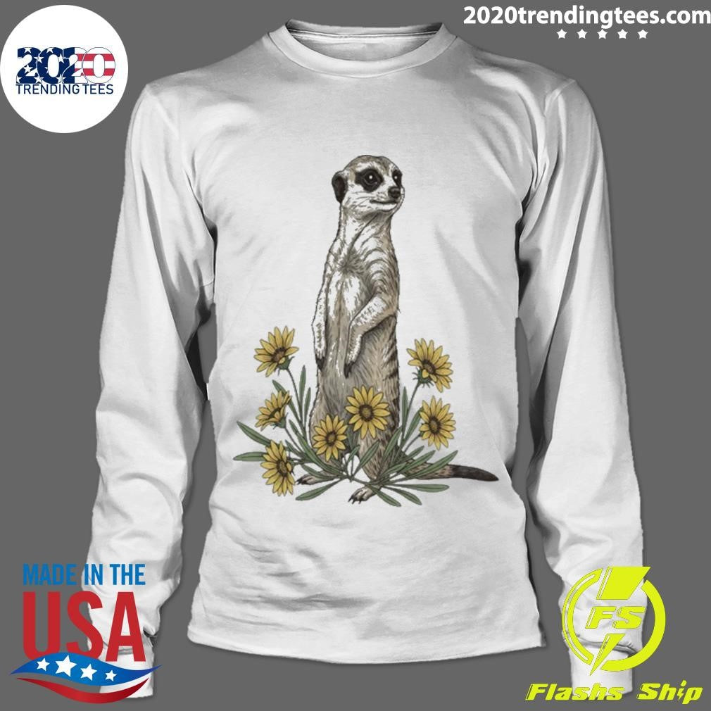Botanical Meerkat And Daisy Nature Shirt