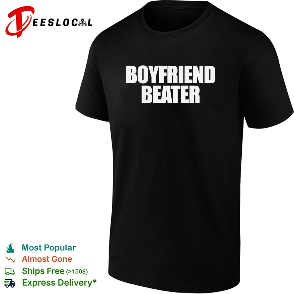 Boyfriend beater tank top sleeveless gym style funny shirt