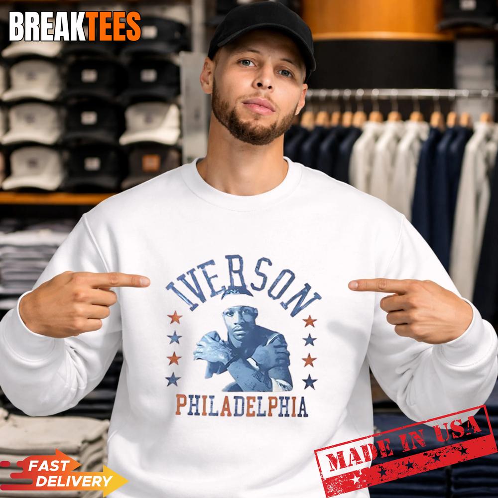 Bradley Cooper Allen Iverson Philadelphia 76ers NBA T-Shirt