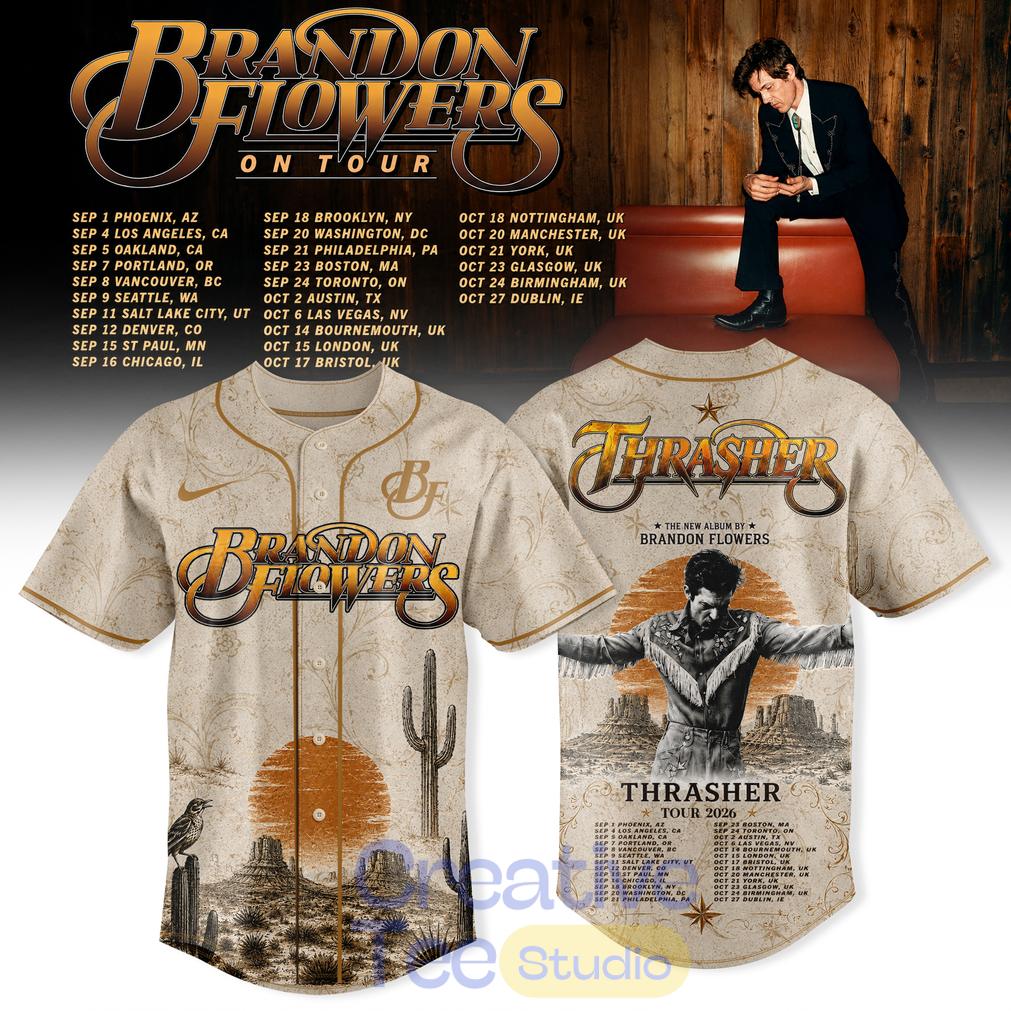 Brandon Flowers On Tour 26 Baseball Jersey Edition