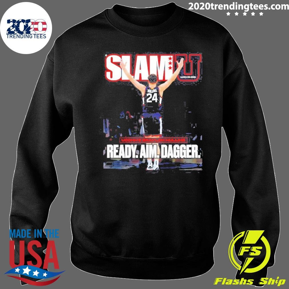 Braylon Mullins Uconn Huskies Men’s Basketball Ready Aim Dagger Slam U Shirt
