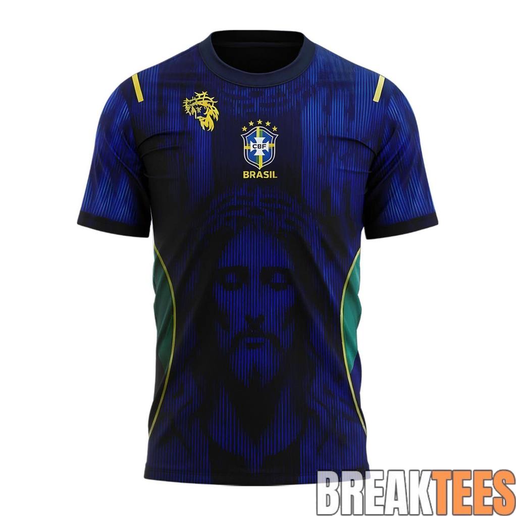 Brazil National Team Jesus Version Custom Jersey