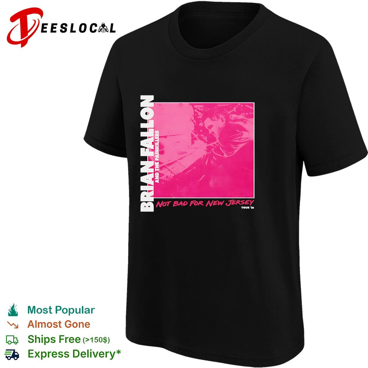 Brian Fallon and The Painkillers Not Bad For New shirt