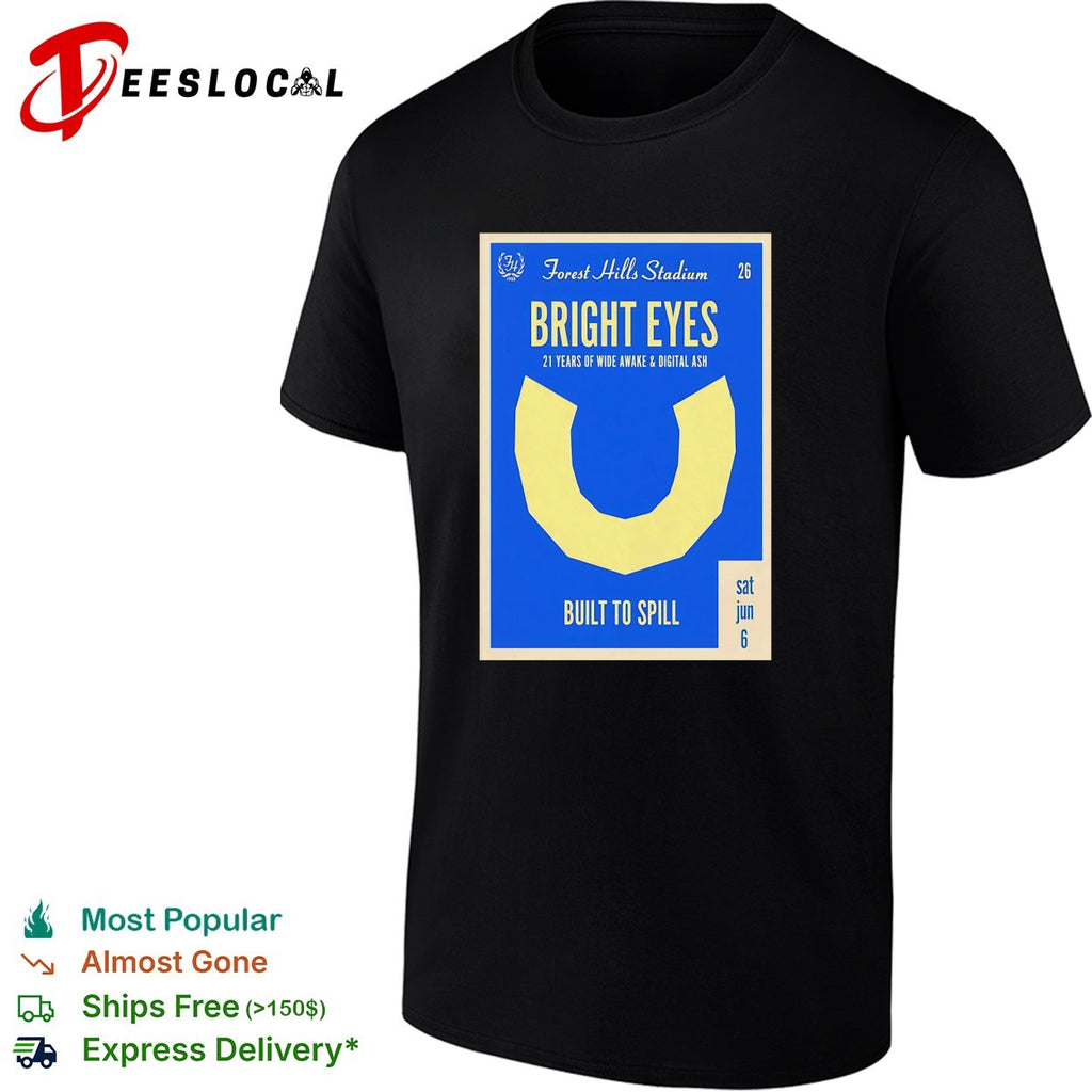 Bright Eyes Forest Hills Stadium 21 Years of Wide Awake and Digital Ash shirt
