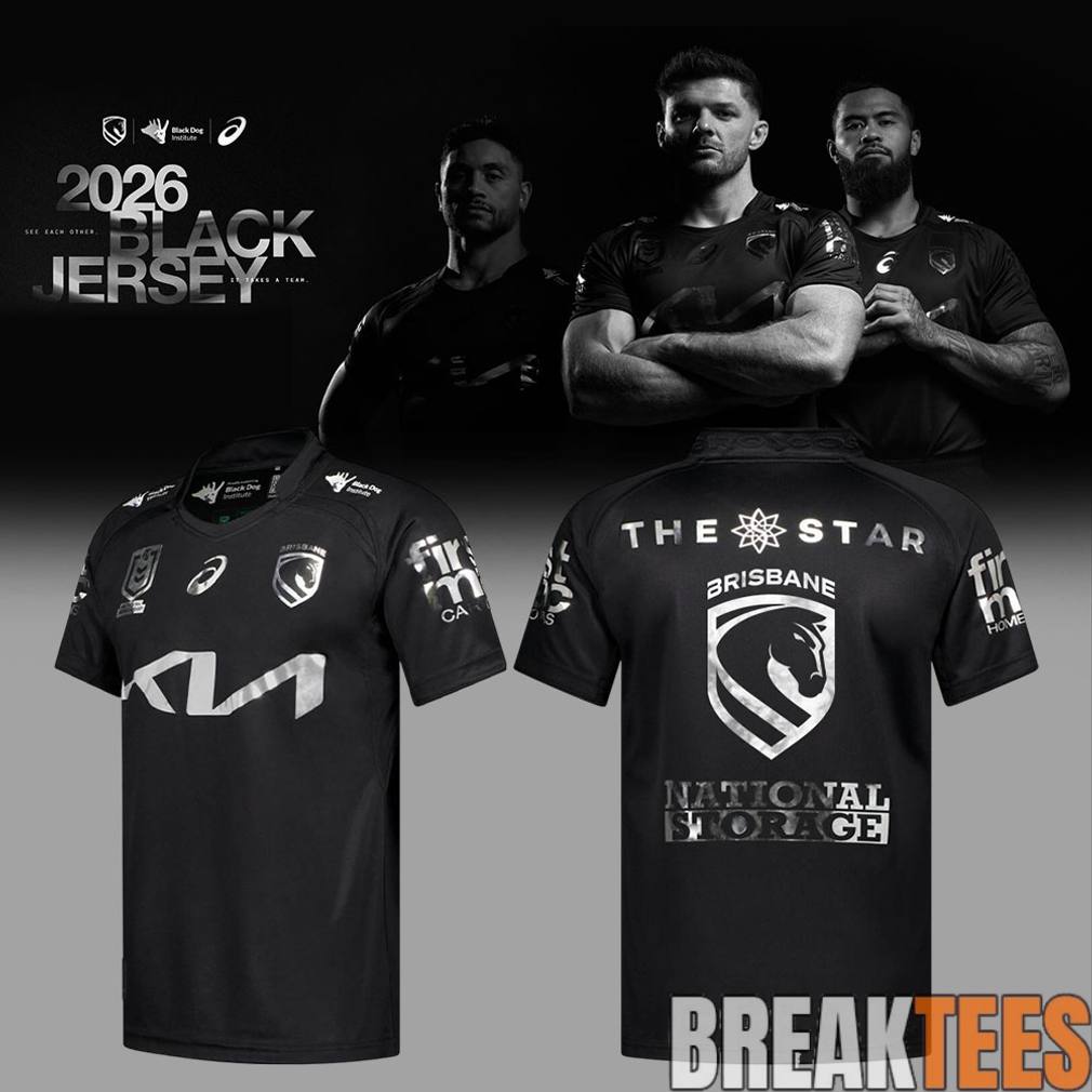 Brisbane Broncos Back In Black Bold Jersey