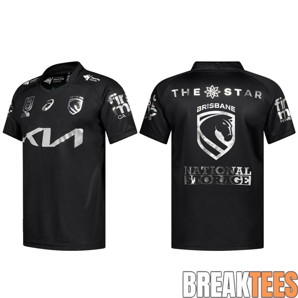 Brisbane Broncos Back In Black Bold Jersey