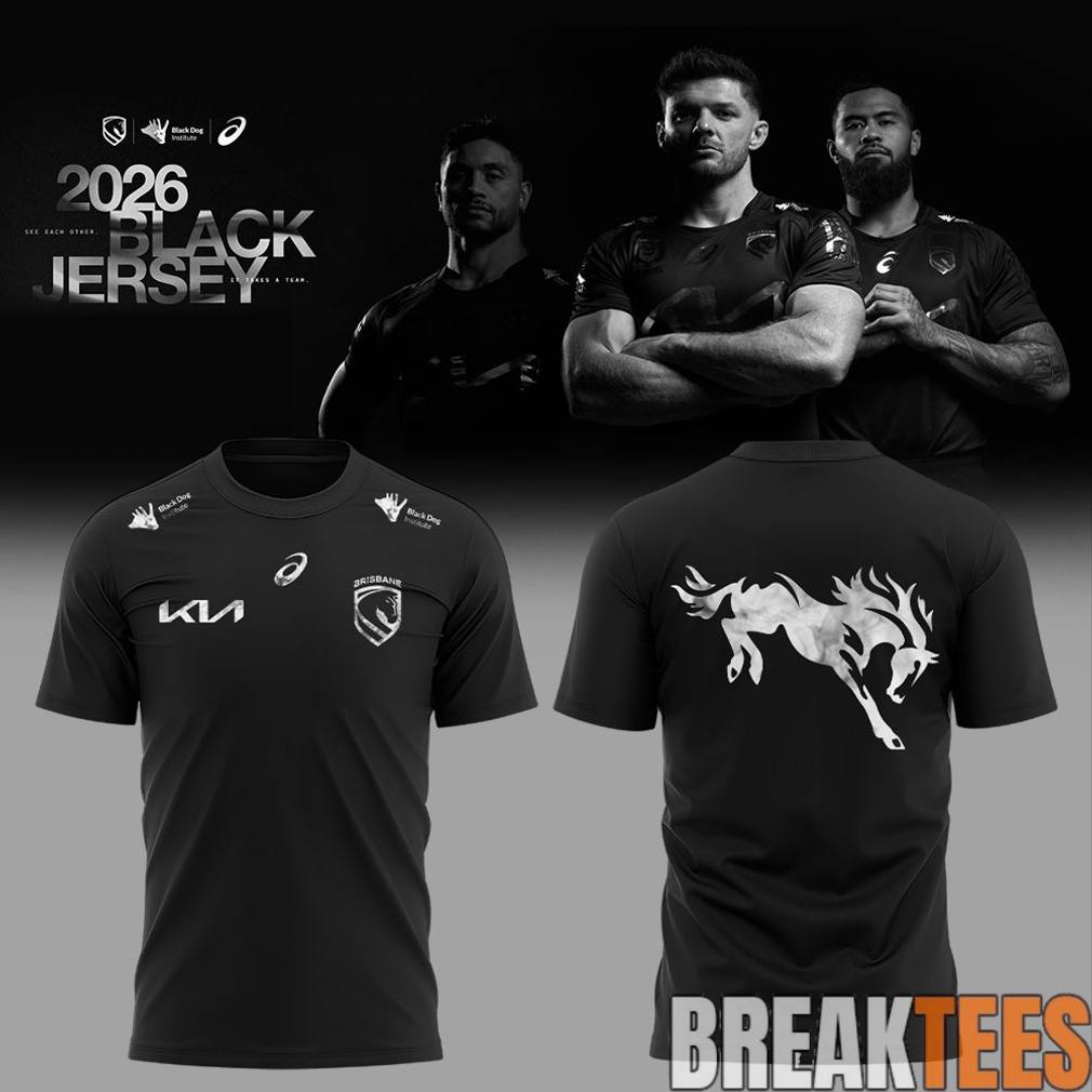 Brisbane Broncos Back In Black Bold Shirt