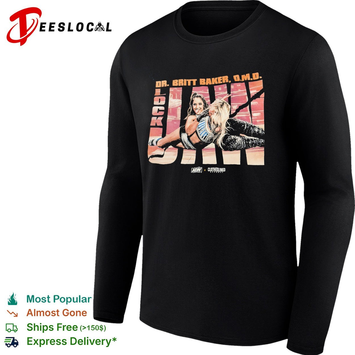 Britt Baker AEW lockjaw DMD wrestling shirt