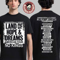 Bruce Springsteen And E Street Land Of Hope And Dreams American Tour 2026 Merch No Kings Black T-Shirt