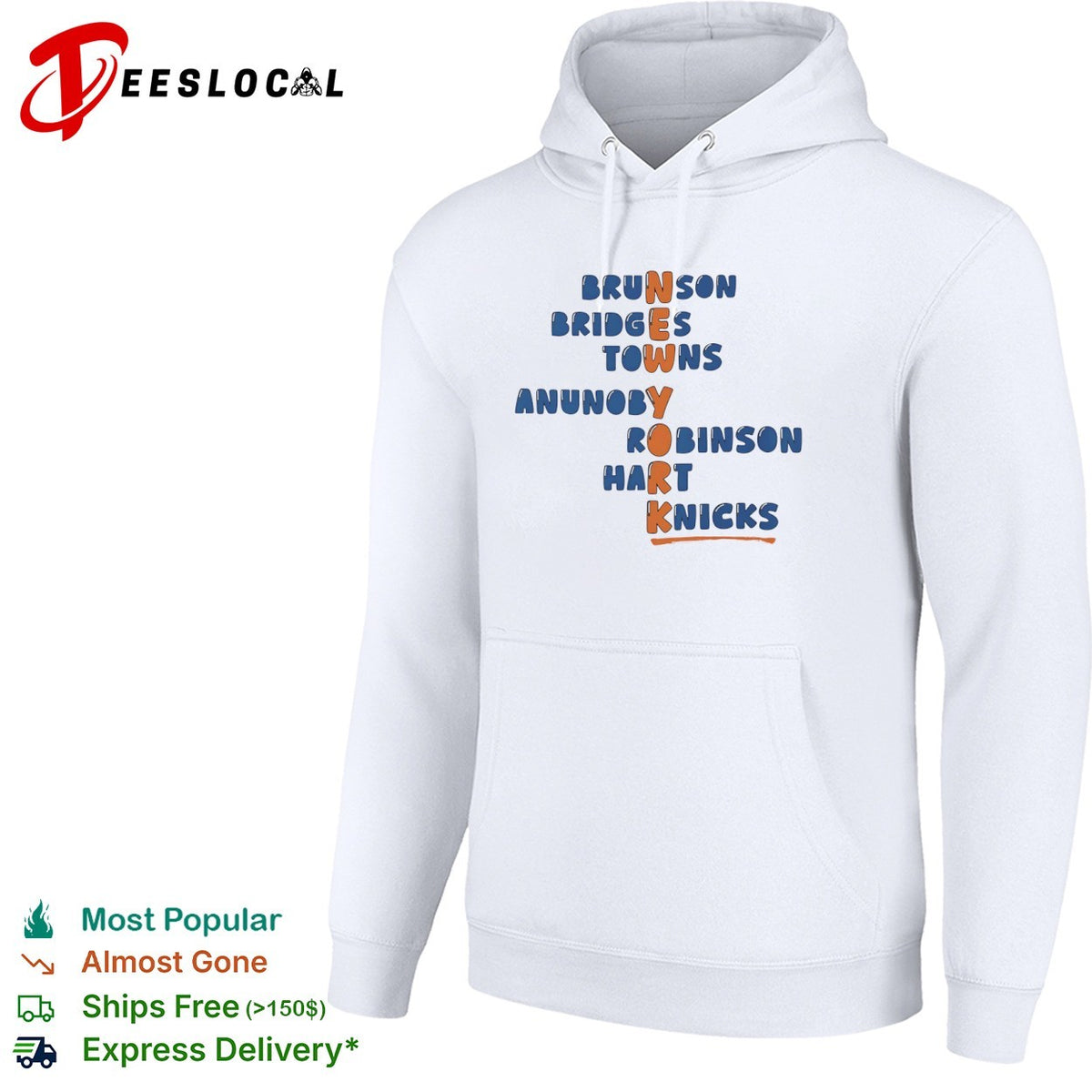 Brunson Bridges Towns Anunoby Robinson Hart Knicks New York NBA Basketball shirt