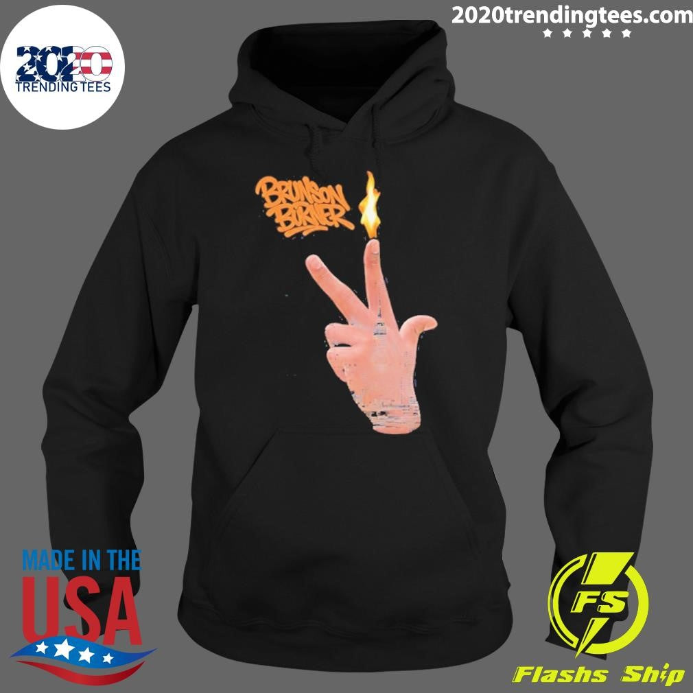 Brunson Burner Sign Hand Flame Shirt