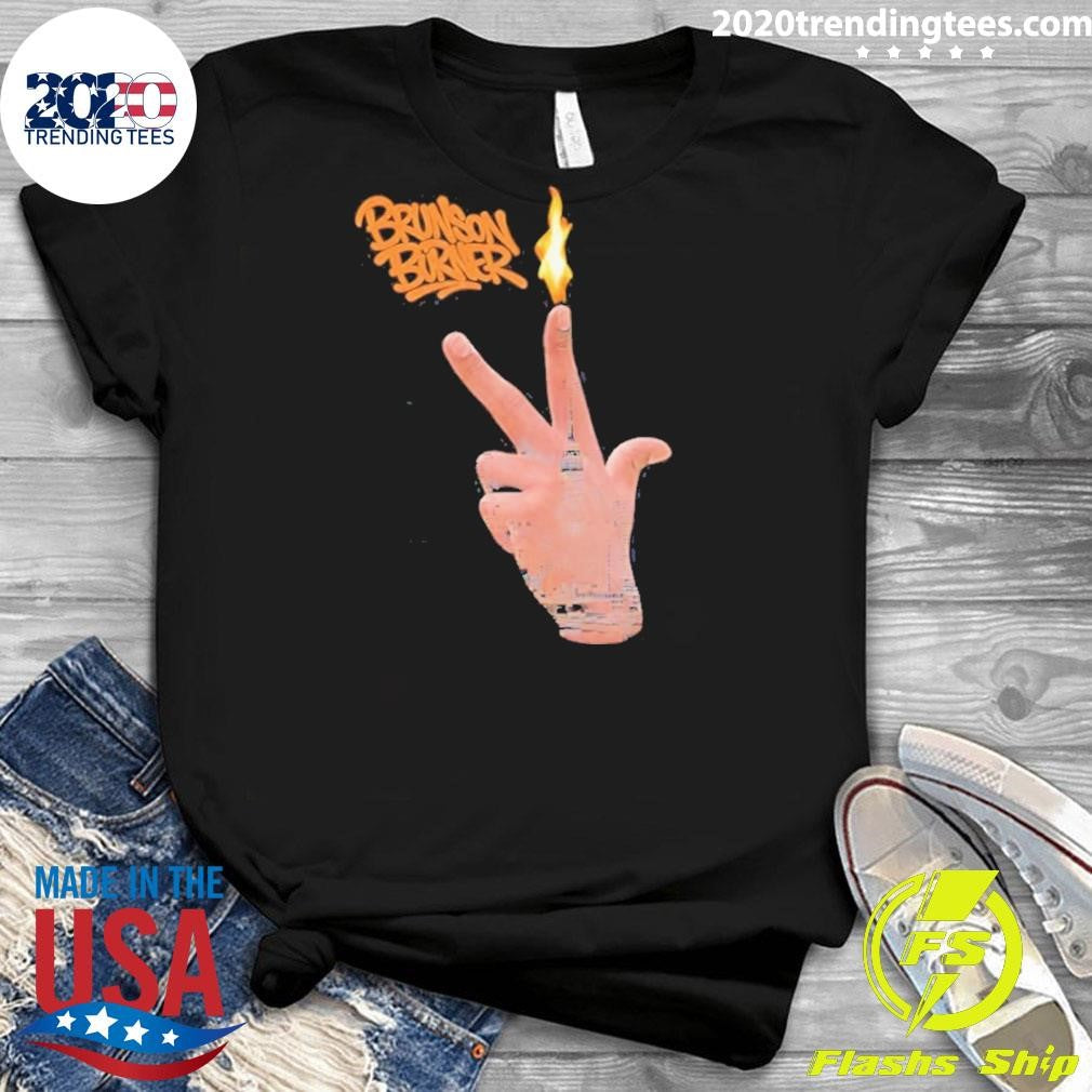 Brunson Burner Sign Hand Flame Shirt
