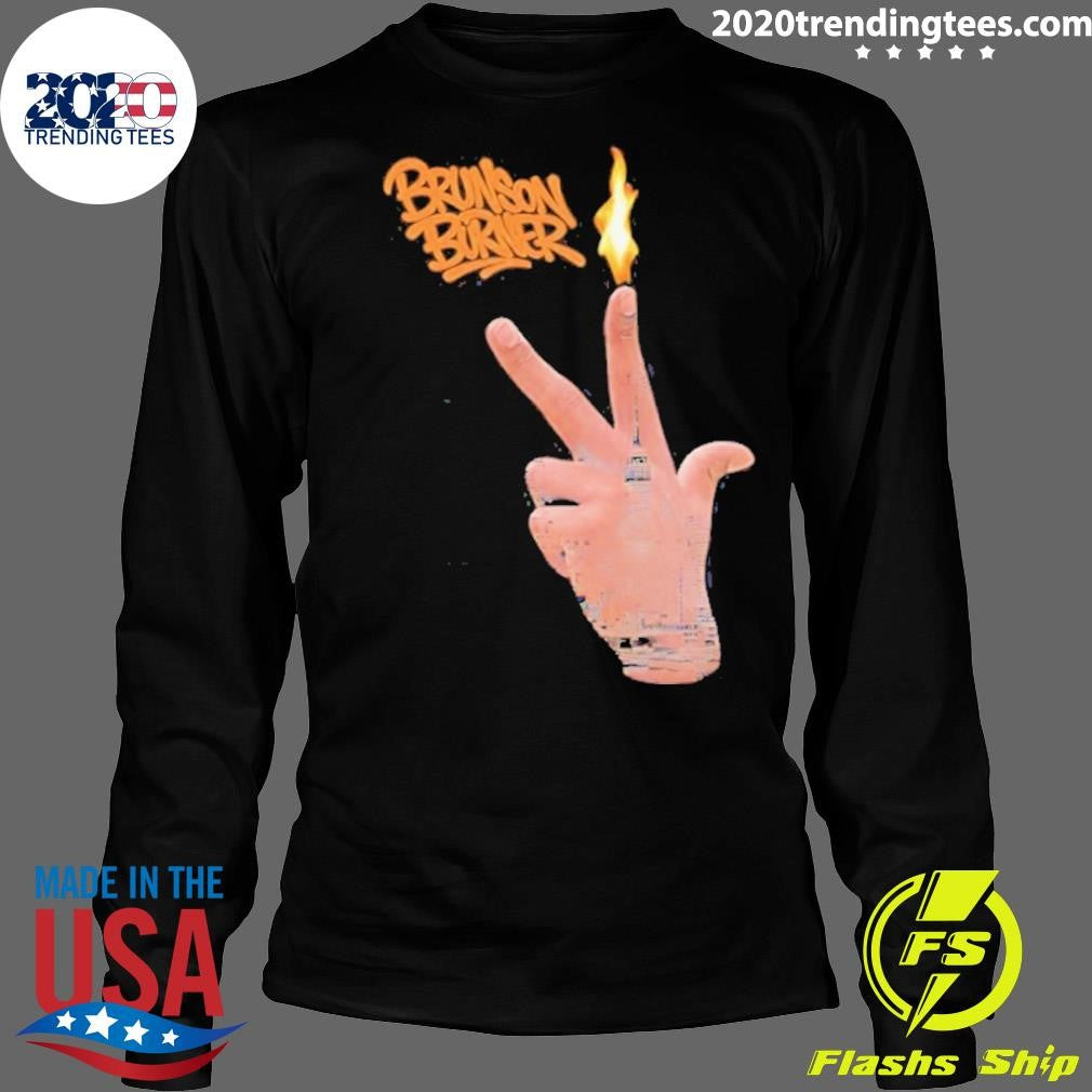 Brunson Burner Sign Hand Flame Shirt
