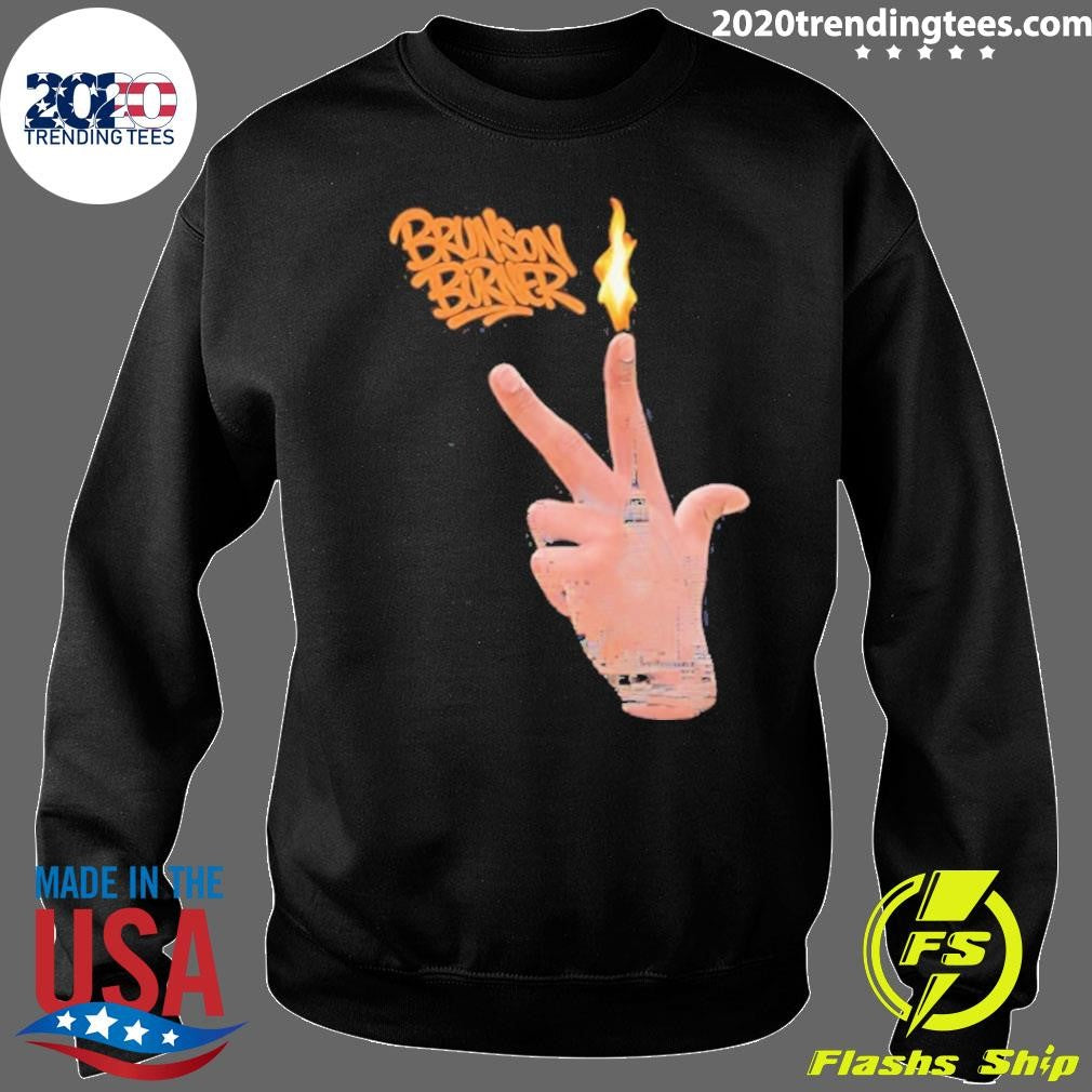 Brunson Burner Sign Hand Flame Shirt