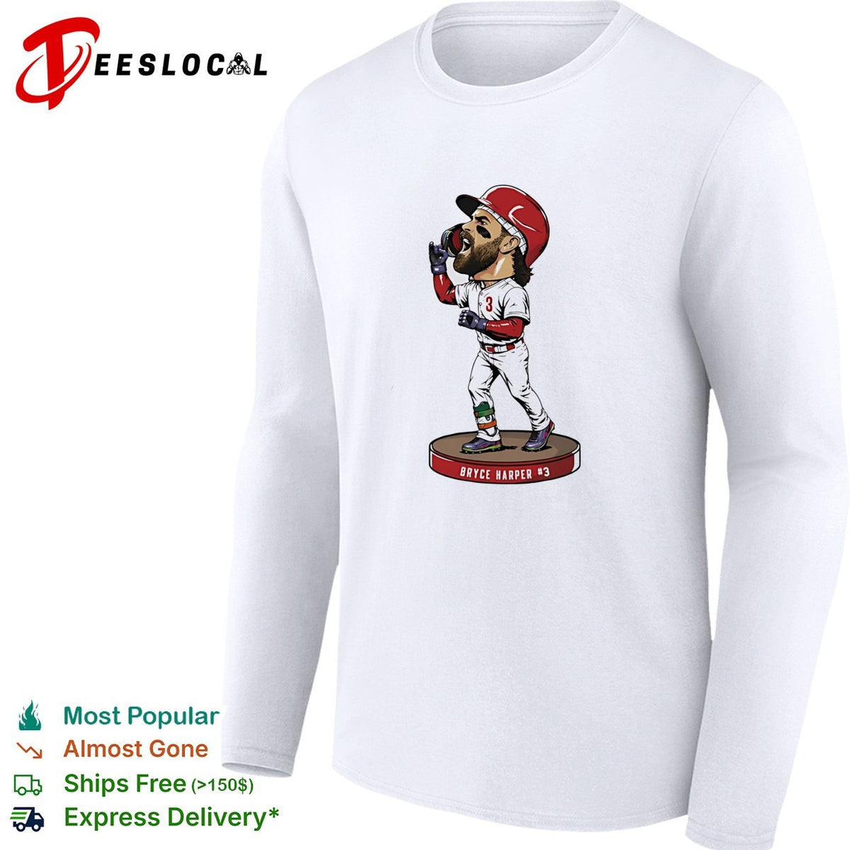Bryce Harper Philadelphia Phillies Bobble Head shirt