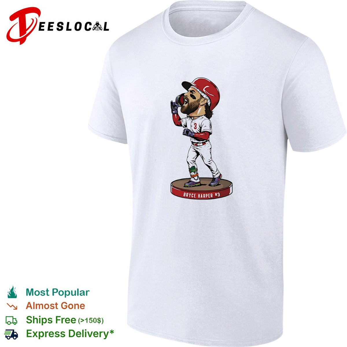 Bryce Harper Philadelphia Phillies Bobble Head shirt